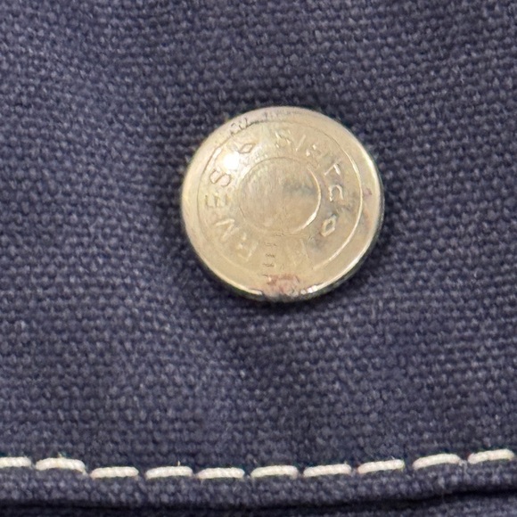 Hermès Deauville MM Tote – Navy Canvas with White Stitching – Never Used - Picture 3 of 9